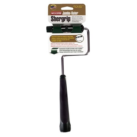 Wooster Paint Roller Frame, Cage, Elastomeric Handle, 4-1/2", 6-1/2" Rollers 0RR0280000